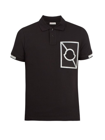ÁO POLO MONCLER CRAIG GREEN Logo-embroidered cotton-piqué polo shirt