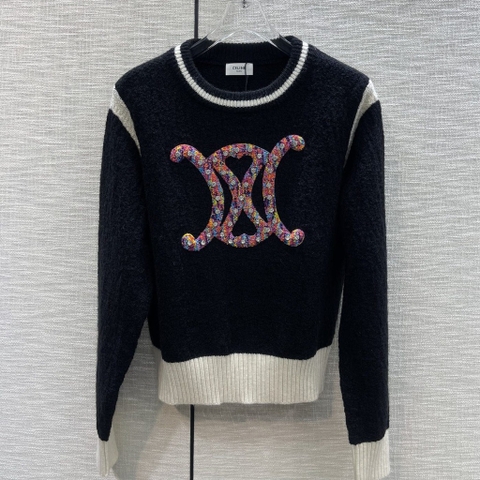 ÁO CELINE Logo  Arc de Triomphe Sweater
