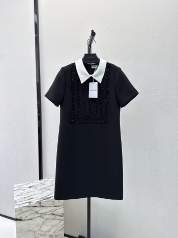 VÁY VALENTINO Diamond Glitter Hepburn Style Dress High Classy