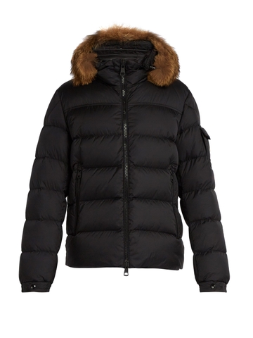 ÁO MONCLER  Marque quilted-down jacket