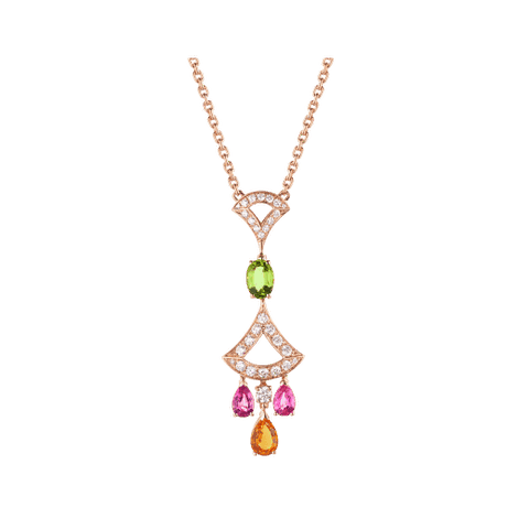 DÂY CHUYỀN BULGARI DIVAS’ DREAM GEMSTONES & DIAMOND 18K ROSE GOLD