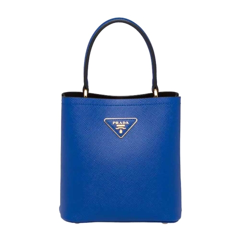 TÚI Prada Women Small Saffiano Leather Prada Panier Bag-Navy