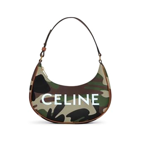 TÚI Celine Women AVA Bag in Canvas with Camouflage and Celine Print