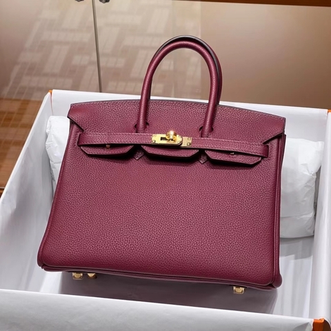 Túi Hermes Birkin Rubis Togo 25CM Handmade khâu tay(Giá liên hệ)