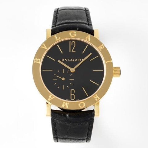 Đồng hồ BVLGARI Roma Automatic Yellow Gold mặt số màu đen