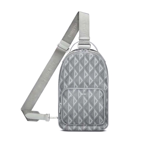 TÚI DIOR Mini Rider Backpack Dior Gray CD Diamond Canvas