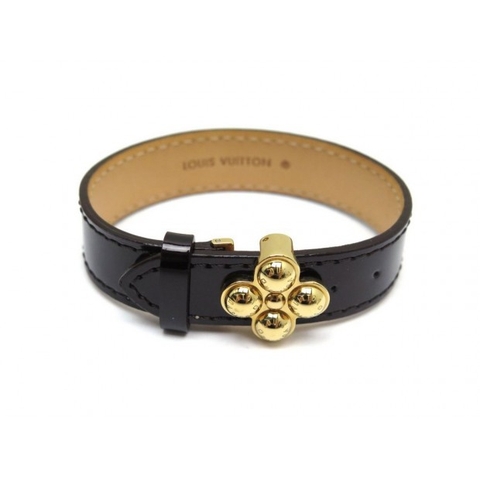 LOUIS VUITTON BRACELETS bloom it patent monogram leather amarante