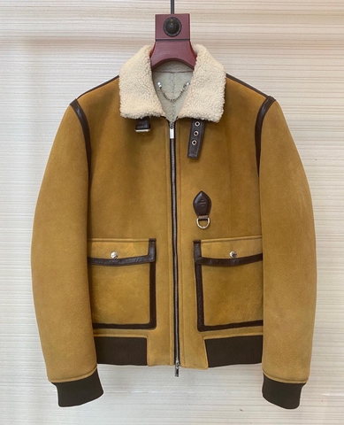 ÁO BERLUTI LEATHER JACKET LÓT LÔNG