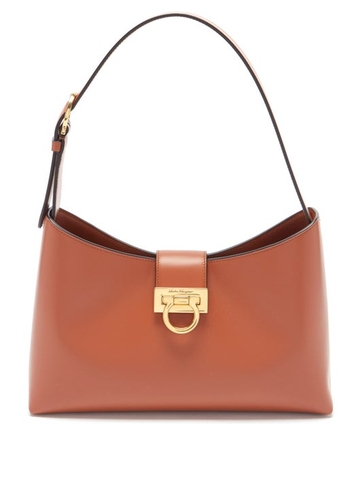 TÚI SALVATORE FERRAGAMO Trifolio leather shoulder bag