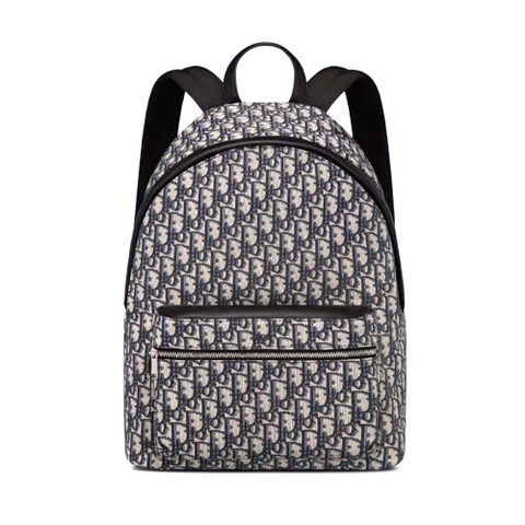 BALO Dior Rider Backpack Beige and Black Dior Oblique Jacquard