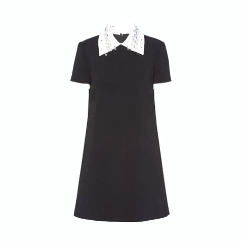 ÁO Miu Miu Women Cady Dress Precious Elegance Full of Contemporary Charm