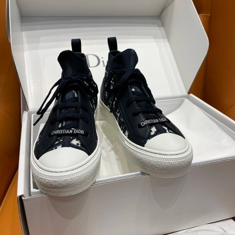 GIÀY Christian Dior Walk'N 23 Oblique High Top Black