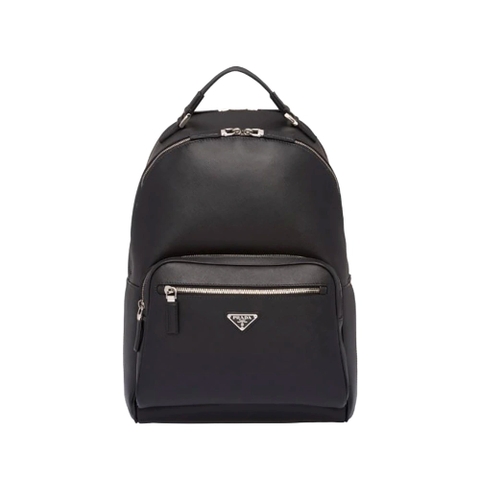 BALO PRADA Saffiano Leather Backpack-Black
