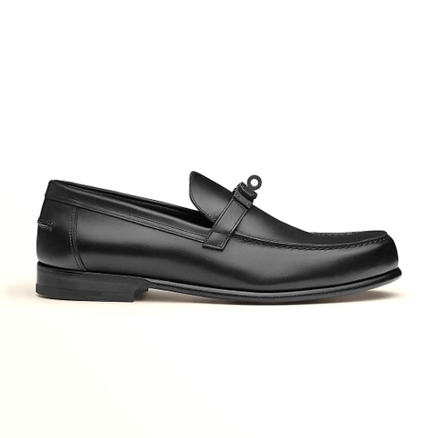 GIÀY HERMES DESTIN LOAFER COWHIDE LEATHER NOIR SS2022