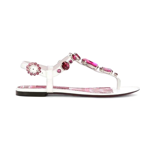 DÉP Sandals Dolce Gabbana D&G Women Patent Leather Thong Sandals