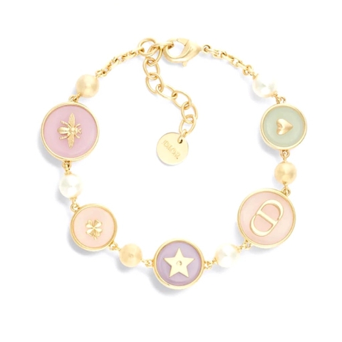 LẮC TAY DIOR CD CANDY SWAROVSKI PEARLS