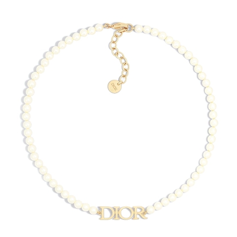 DÂY CHUYỀN DIOR CD CRYSTAL SWAROVSKI PEARLS