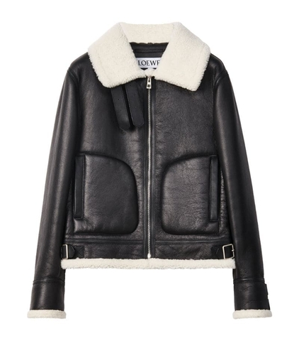 ÁO LOEWE Shearling Aviator Jacket