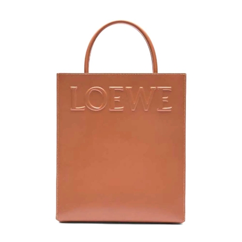 TÚI Loewe Women LOEWE Standard A4 Tote in Sleek Calfskin-Tan