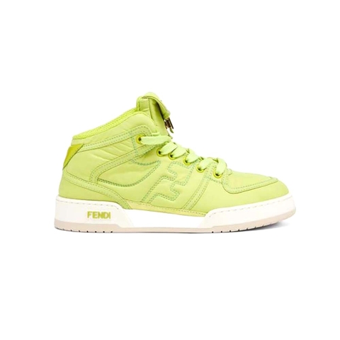 GIÀY Fendi Unisex Match Acid Green Nylon High-Tops
