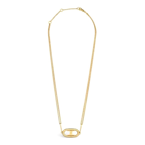 Vòng cổ Celine Maillon Triomphe Necklace in Gold Brass