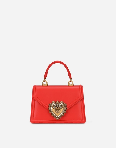 TÚI DOLCE & GABBANA Small Devotion bag in plain calfskin
