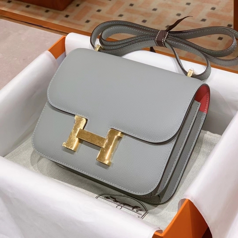 TÚI HERMES Constance Gris Perle Swift Letaher 19CM(giá liên hệ)