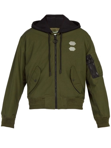 ÁO OFF-WHITE  Hooded bomber jacket