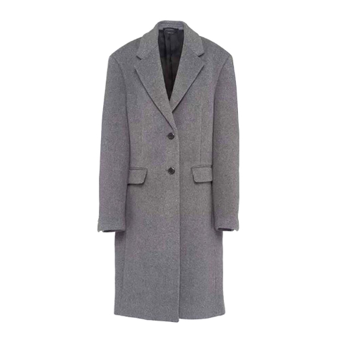 ÁO Prada Women Single-breasted Velour Coat