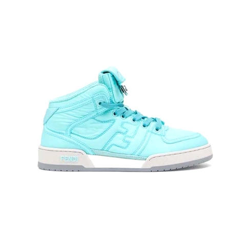 GIÀY Fendi Unisex Match Turquoise Nylon High-Tops