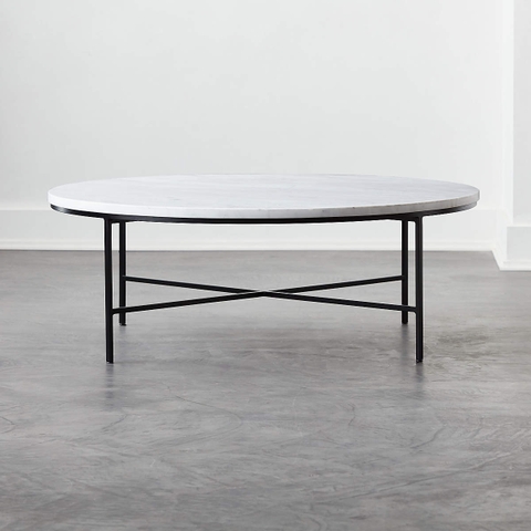BÀN TRÀ PHÒNG KHÁCH MERIAH WHITE MARBLE COFFEE TABLE