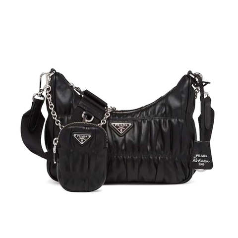 TÚI Prada Women Prada Re-Edition 2005 Nappa Gaufre Bag-Black