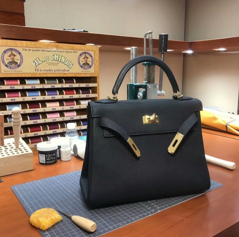 TÚI HERMES Kelly 28CM deep Black