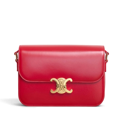 TÚI Celine Lady Medium Triomphe Bag in Shiny Calfskin