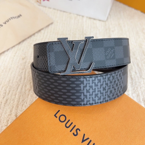 DÂY LƯNG LOUIS VUITTON BLACK MONOGRAM LEATHER Khóa da