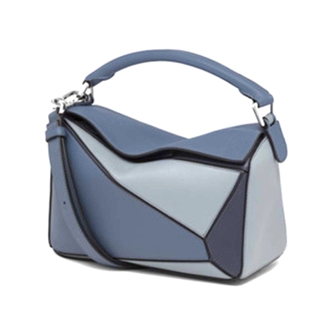 Túi Loewe Women Puzzle Small Bag in Classic Calf Leather-Blue