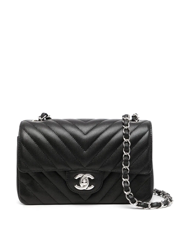 TÚI Chanel black V-Stitch shoulder bag