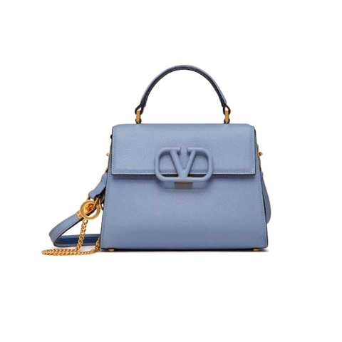 TÚI Valentino Women Small Vsling Grainy Calfskin Handbag-Blue