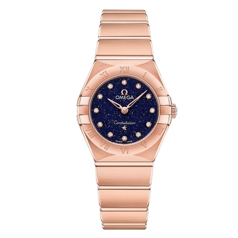 ĐỒNG HỒ OMEGA Constellation Manhattan 18ct Rose Gold Diamond Ladies Watch