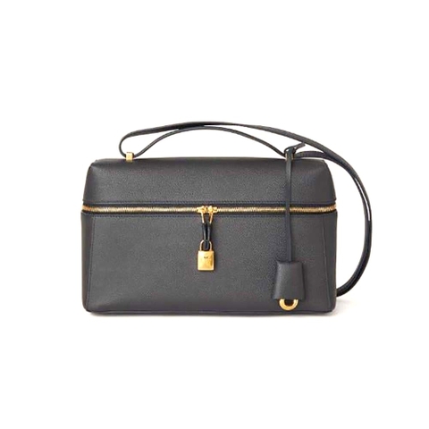 TÚI Loro Piana Women Extra Bag in Calfskin Leather-Black