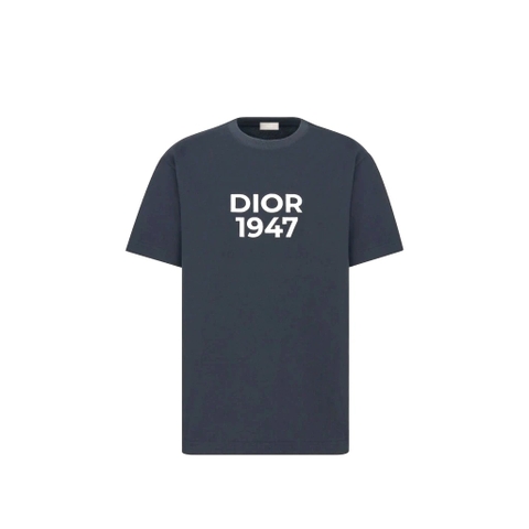 ÁO DIOR 1947 LOGO T SHIRT BLUE