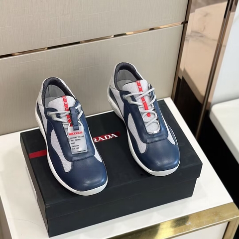 GIÀY PRADA RED LOGO SNEAKERS SHOES