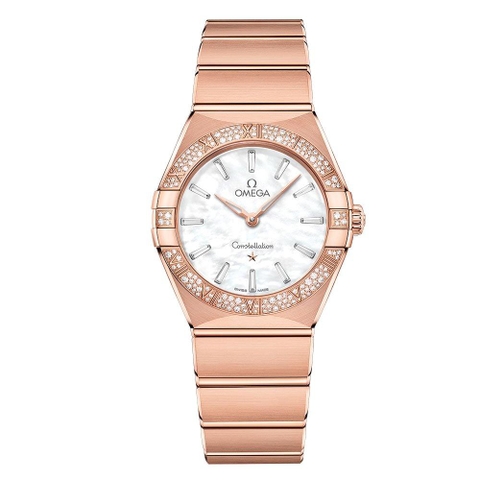 ĐỒNG HỒ OMEGA Constellation Manhattan 18ct Rose Gold Diamond Ladies Watch