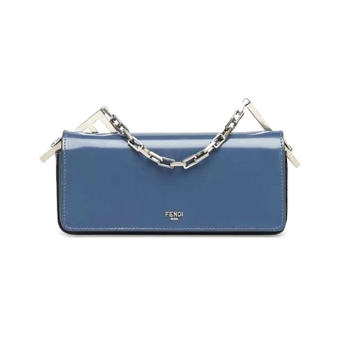 TÚI FENDI Women First Sight Blue Leather Mini Bag