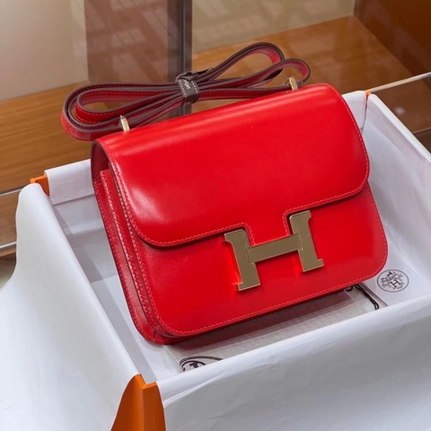 TÚI HERMES Constance Rouge Tomate Swift Leather 19CM(giá liên hệ)