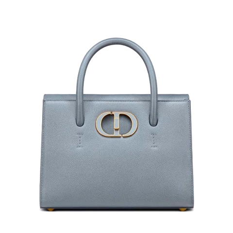TÚI Dior Women Medium ST Honore Tote Latte Grained Calfskin-Blue