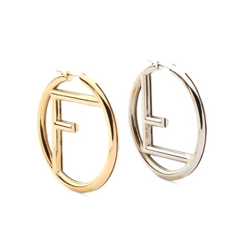 Bông tai Fendi Women F Is Fendi Earrings Gold and Palladium Earrings