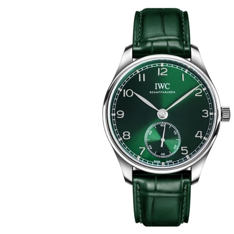 Đồng hồ IWC Stainless Steel Portugieser Automatic mặt số màu xanh green