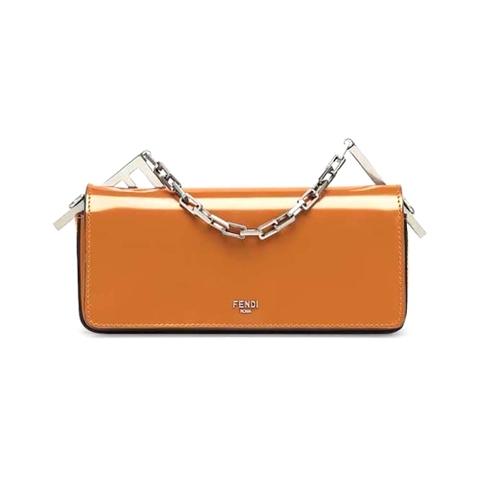 TÚI FENDI Women First Sight Brown Leather Mini Bag