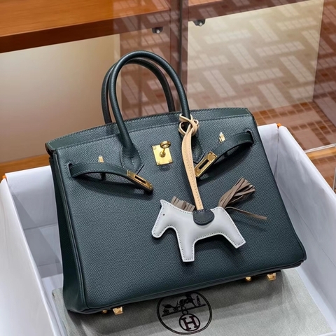 Túi Hermes Birkin Deep Blue Epsom 25CM Handmade khâu tay(Giá liên hệ)